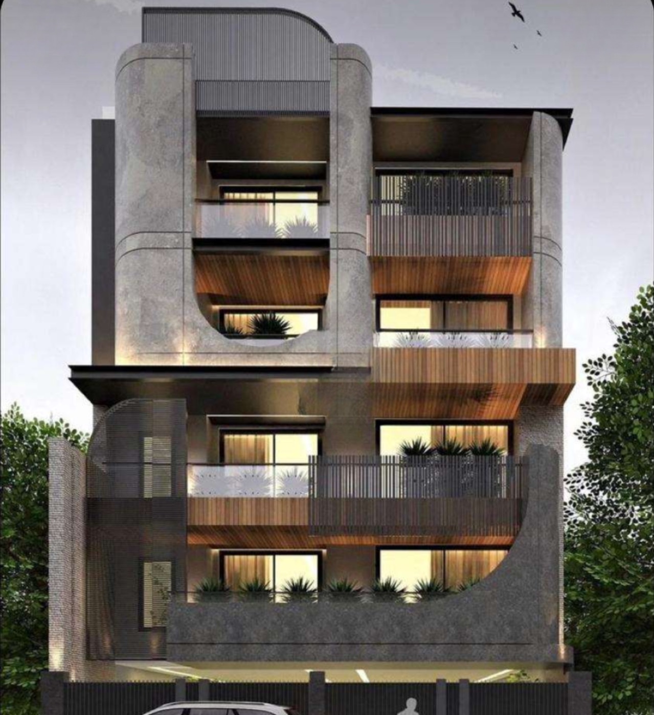 Sawhney Buildwell residence elevation