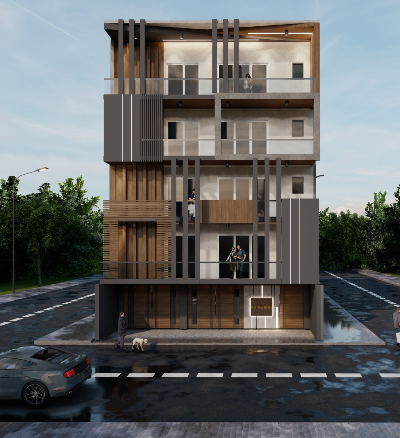 G-10 Bali Nagar elevation
