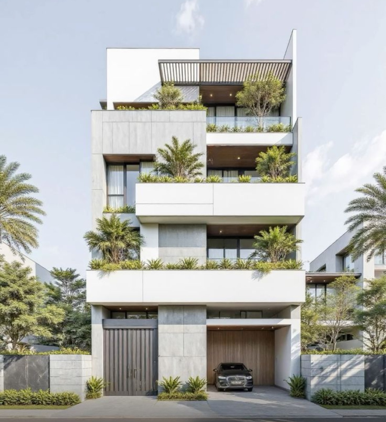 Sawhney Buildwell residence elevation